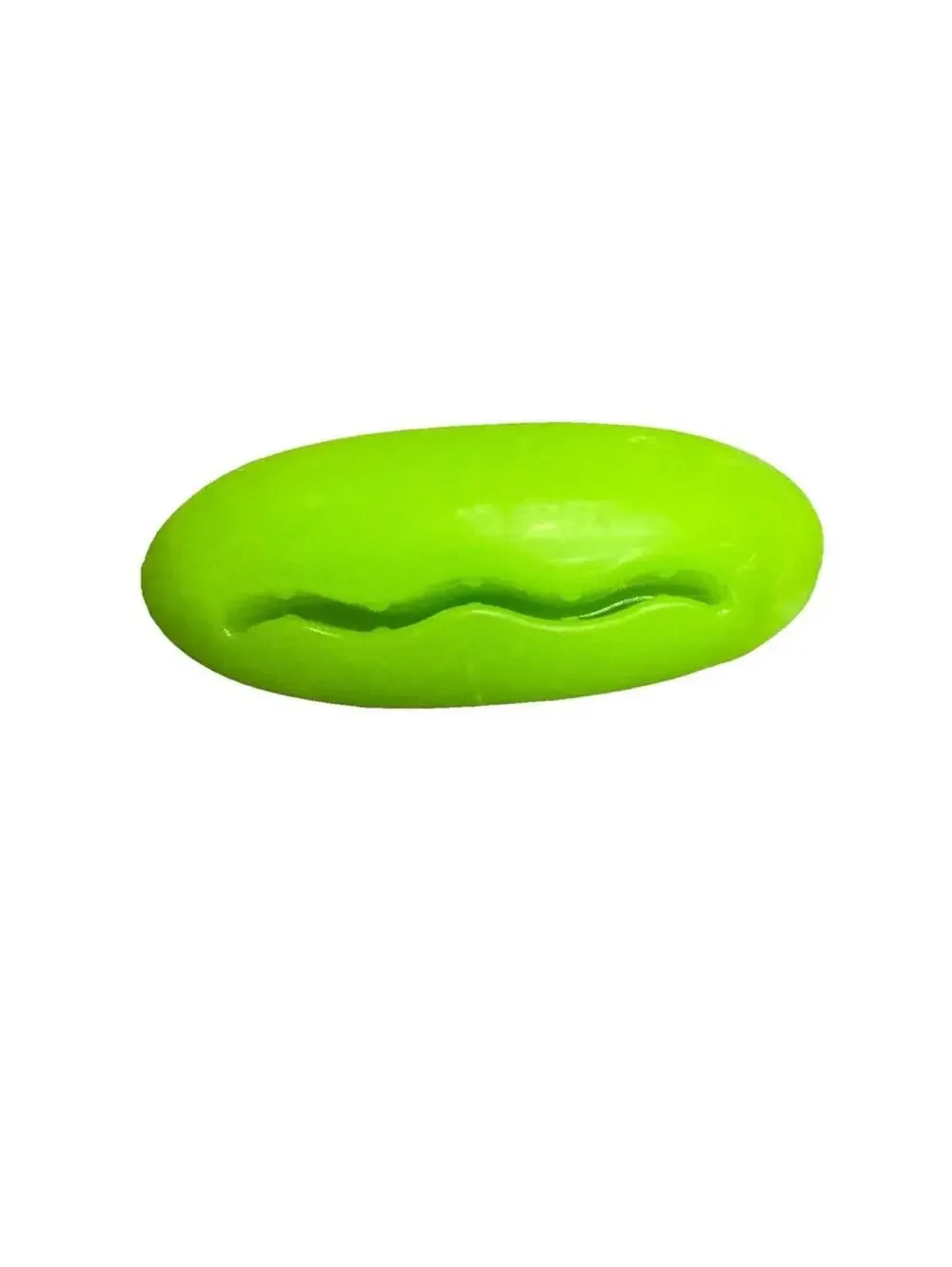 (RGB2) Green Rubber Dog Treat Dispensing Toy Durable Chew Toy Stuffable